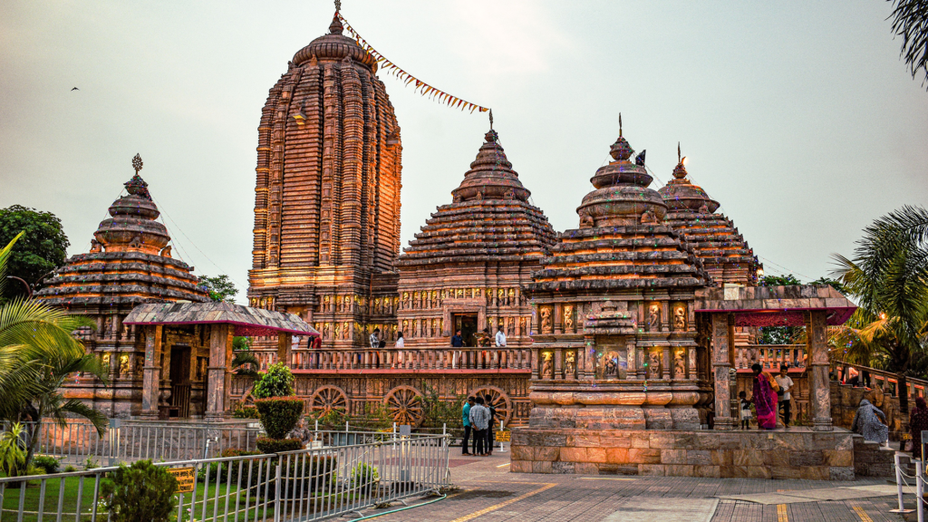 Ananta Vasudeva Temple complex glowing at sunset in Bhubaneswar | Best Places to Visit in Bhubaneswar