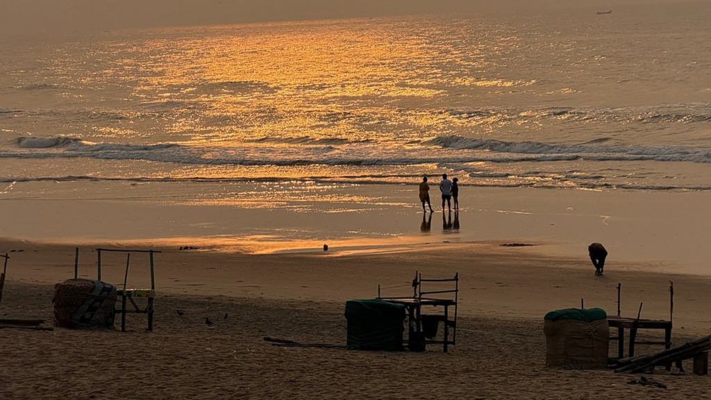 Sunrise over Gopalpur Beach with fishing gear on the sand | Best Things to Do in Gopalpur