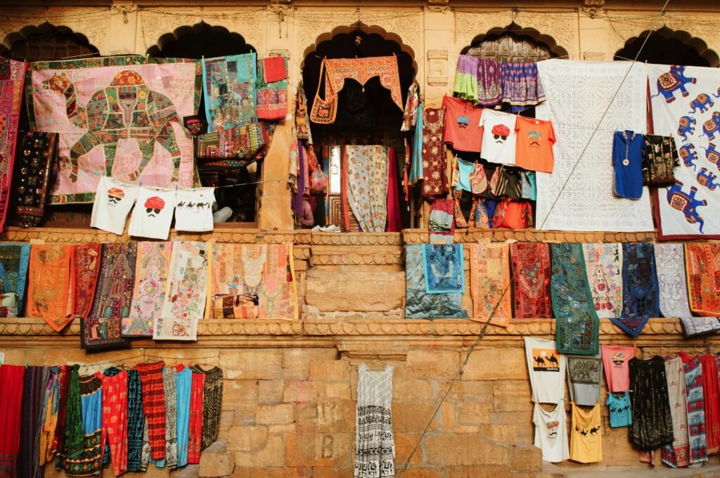 Handicraft Shops on the street of Jaisalmer