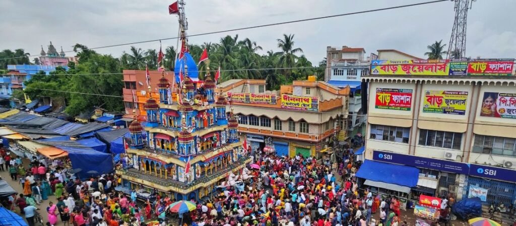 Best Time to Visit Odisha: Weather, Festivals and Peak Season 2 Rath Yatra festival chariot procession filled with a massive gathering of devotees in Mahishadal, Purba Medinipur, West Bengal | Best Time to Visit Odisha