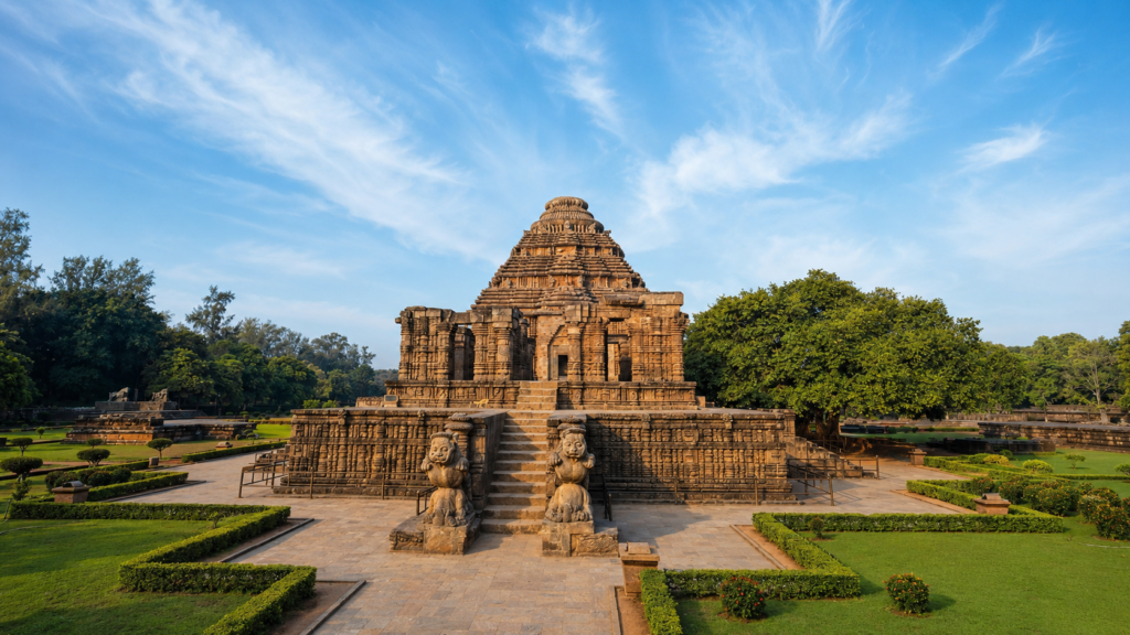Offbeat Places in Odisha for the Immersive Traveller 7 Konark Sun Temple grounds with carved stone guardian statues