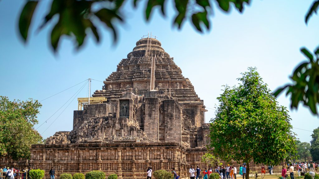 Things to do in Konark, the Sun Temple's pyramidal tower framed by trees
